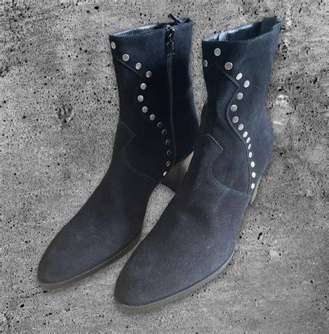 celine studded zipped boots